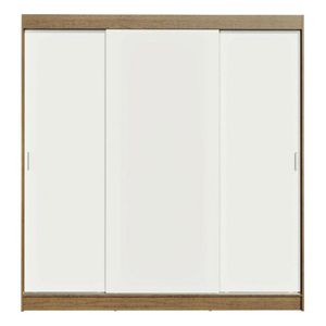 Closet Madesa 3 puertas marron blanco doble reno