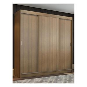 Closet Madesa 3 puertas marron doble reno