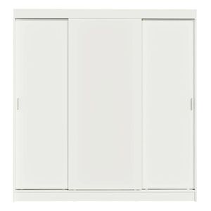 Closet Madesa 3 puertas 4 cajones blanco reno