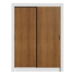 Closet Madesa 2 puertas 2 cajones blanco marrón dallas