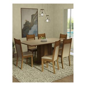 Juego de comedor Madesa augusta con 6 sillas cmb