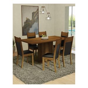 Juego de comedor Madesa con 6 sillas mn augusta