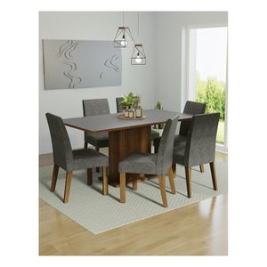 Juego de comedor Madesa con 6 sillas mgp renata