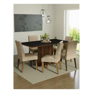 Juego de comedor Madesa con 6 sillas mni renata