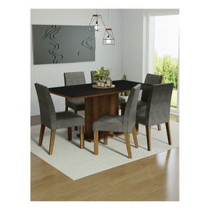Juego de comedor Madesa con 6 sillas mnp renata
