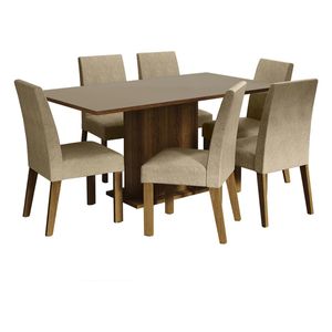 Juego de comedor Madesa con 6 sillas mci renata