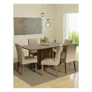 Juego de comedor Madesa con 6 sillas mci renata