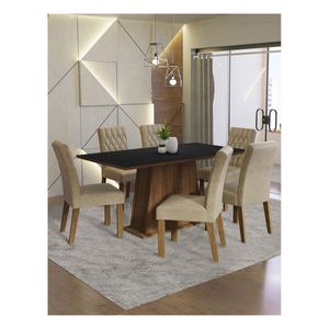 Juego de comedor Madesa con 6 sillas mni britney