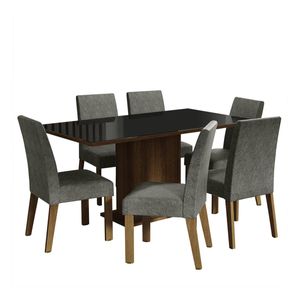 Juego de comedor Madesa con 6 sillas mnp alexis