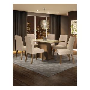 Juego de comedor Madesa con 6 sillas mci patricia