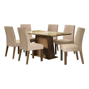 Juego de comedor Madesa con 6 sillas mci patricia