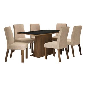 Juego de comedor Madesa con 6 sillas mni luciana