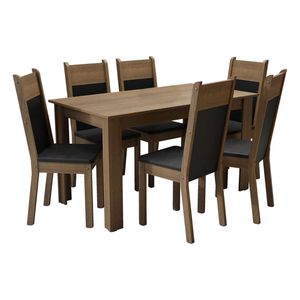 Juego de comedor Madesa con 6 sillas mn medelin
