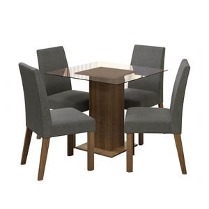 Juego de comedor Madesa con 4 sillas mp ivy