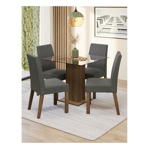 Juego de comedor Madesa con 4 sillas mp ivy