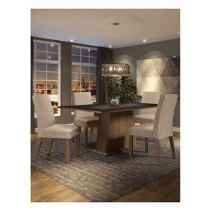 Juego de comedor Madesa con 4 sillas mni flavia
