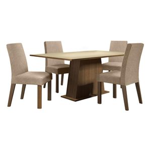 Juego de comedor Madesa con 4 sillas mci flavia