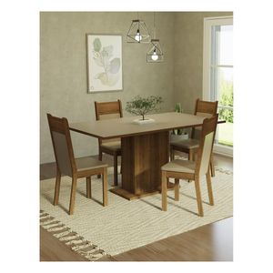 Juego de comedor Madesa con 4 sillas cmb elisa