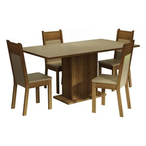 Juego de comedor Madesa con 4 sillas cmb elisa