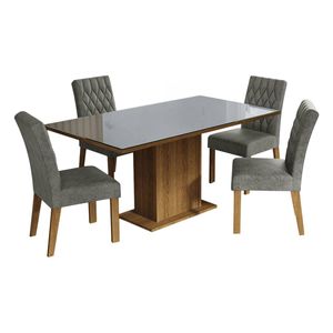 Juego de comedor Madesa con 4 sillas mgp marilia
