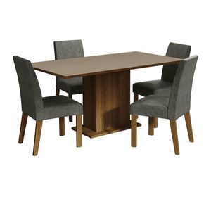 Juego de comedor Madesa con 4 sillas mcp keila