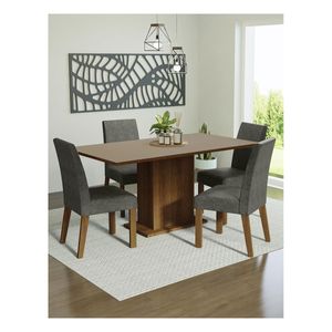 Juego de comedor Madesa con 4 sillas mcp keila