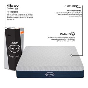 Colchón en caja América memory foam ice