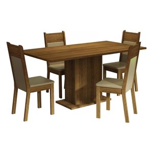 Juego de comedor Madesa con 4 sillas mcb elisa