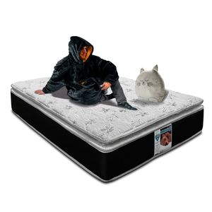 Colchón Spring air kunis + gatito + wabi negro