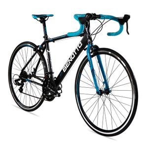 Bicicleta de ruta  Benotto r700 aluminio 14V.  850  negro/azul talla:48