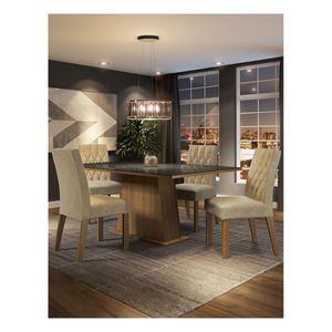 Juego de comedor Madesa con 4 sillas mni aryeli