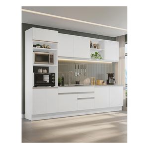 Cocina integral Madesa 310cm blanco glamy 02