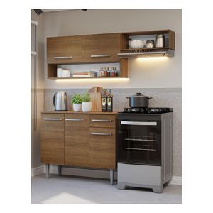 Cocina integral Madesa 165cm marron emilly 07