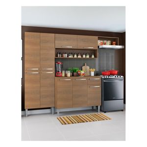 Cocina integral Madesa 229cm marron emilly top