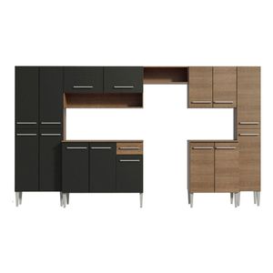 Cocina integral Madesa 325cm marron negro emilly joy 01