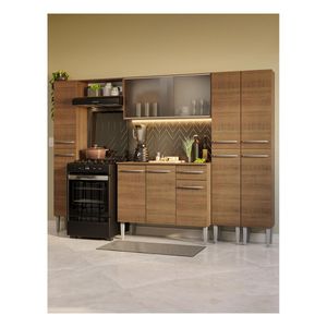 Cocina integral Madesa 261cm marron emilly 06