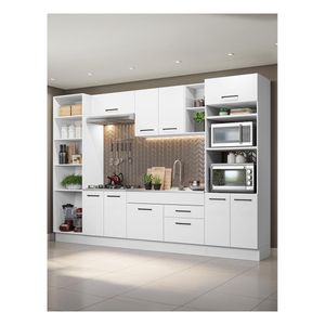 Cocina integral Madesa 330cm blanco agata 02