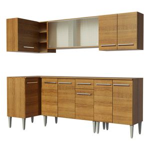Cocina integral esquinera Madesa 293 cm marron emilly point 03