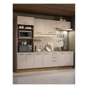 Cocina integral Madesa 270cm marron crema agata 01
