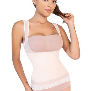 Camiseta faja para mujer de licra y látex I Love Shape nude 2004