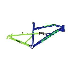 Cuadro para bicicleta Veloci mtb r26 azul con suspensión naukas