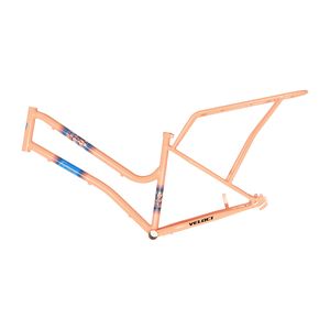 Cuadro para bicicleta Veloci r26 durazno rígido firenze city