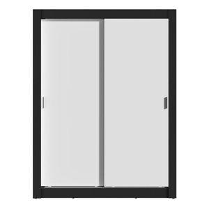 Clóset Madesa 2 puertas corredizas negro blanco denver