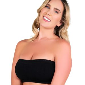 Bra fresh sin tirantes cómodo strapless I Love Shape negro 2077