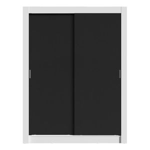 Clóset Madesa 2 puertas corredizas blanco negro denver