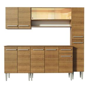 Cocina integral Madesa 201cm marron emilly sky 04