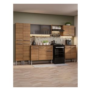 Cocina integral Madesa 293cm marron emilly 04