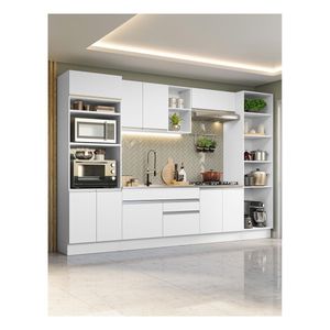 Cocina integral Madesa 330cm blanco glamy 03