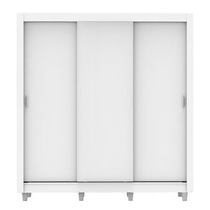 Closet Madesa 3 puertas 4 cajones con pies blanco lyon plus