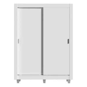 Closet Madesa 2 puertas con pies blanco denver